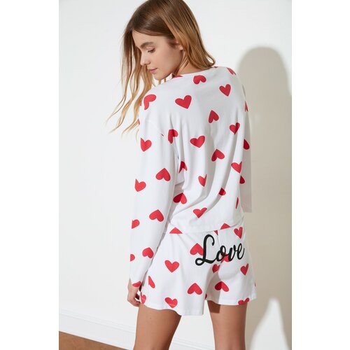 Trendyol Pajama Set - Multicolor - Heart Slike