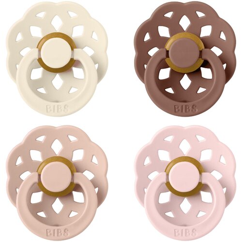 Bibs komplet tolažilnih dudic boheme ivory &amp;amp; blush &amp;amp; woodchuck &amp;amp; blossom Slike