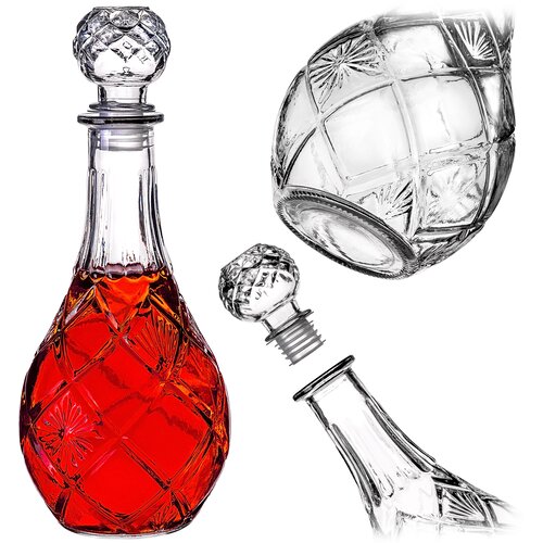 KADAX vrč za viski, kristalna steklenica za alkohol 0,8 l s pluto, (5000351492) Cene