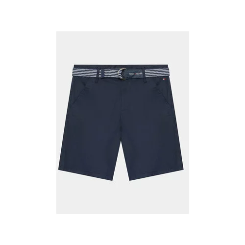 Tommy Hilfiger Kratke hlače iz tkanine Essential KB0KB08127 D Mornarsko modra Slim Fit