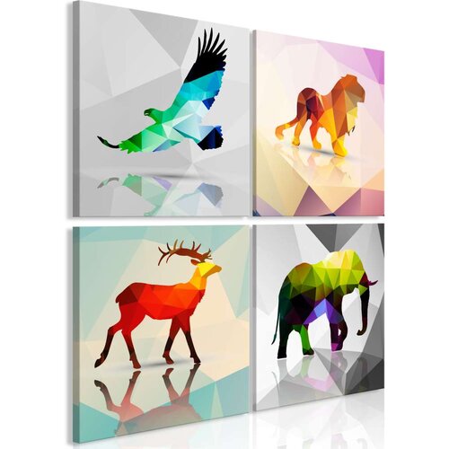  Slika - Colourful Animals (4 Parts) 60x60 Slike