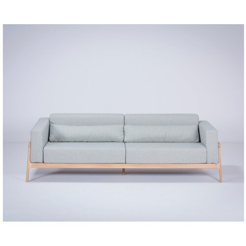 Gazzda Modro-siv kavč s hrastovo strukturo Fawn, 240 cm Cene