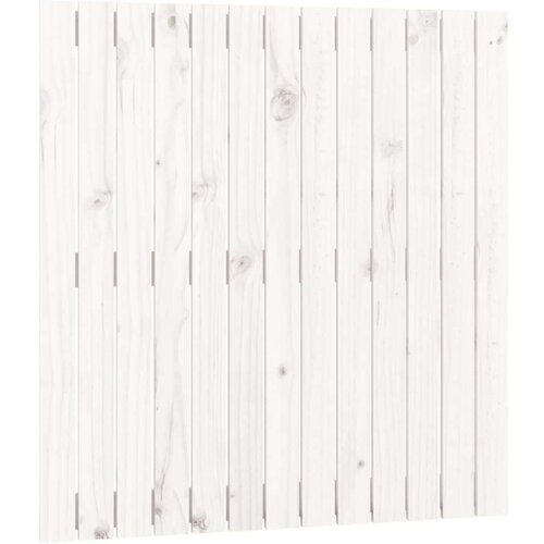  Zidno uzglavlje bijelo 82 5x3x90 cm od masivne borovine Slike