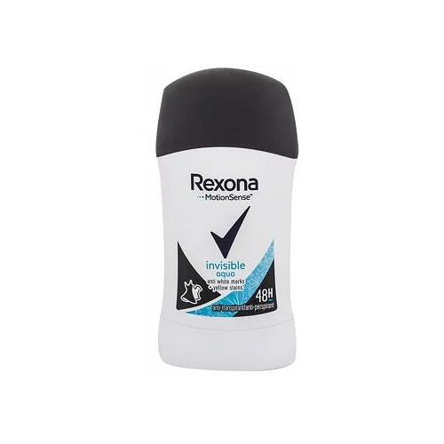 Rexona MotionSense Invisible Aqua 48H antiperspirant u stiku 40 ml za žene