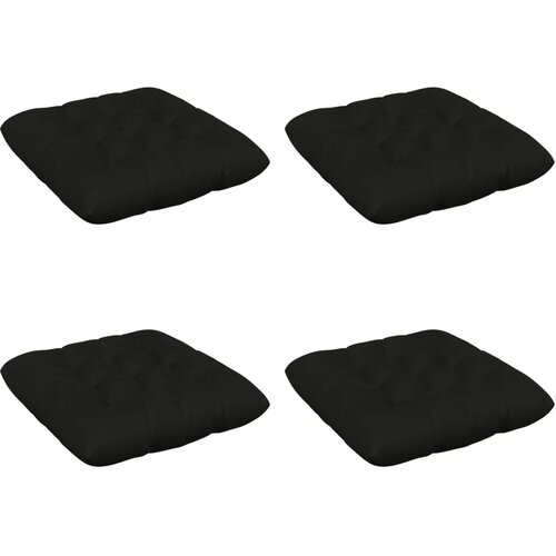  Jastučići za sjedenje VIANEN 4 kom. 100% poliester Crna - Crna 40 x 40 x 12 cm Slike