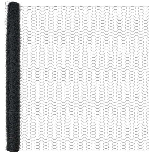  Set ograde Set od 2 Siva Čelik s pra&amp;scaron;kastim premazom 25 x 1 5 m Slike