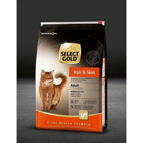 Select Gold CAT Adult Hair&Skin živina i losos 400 g Slike