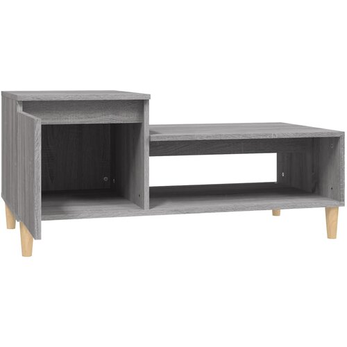  Stolić za kavu boja sivog hrasta 100x50x45 cm konstruirano drvo Slike