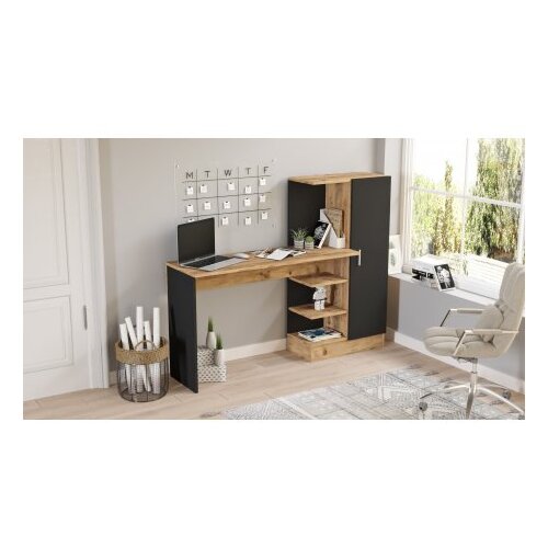 Hanah home CT2 - ab atlantic pineblack study desk Cene