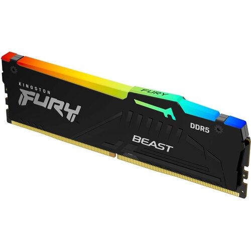 Kingston RAM DDR5 16GB 5600 FURY Beast RGB, CL40, DIMM KF556 Slike