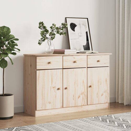 vidaXL Komoda ALTA 112x35x73 cm trdna borovina Cene