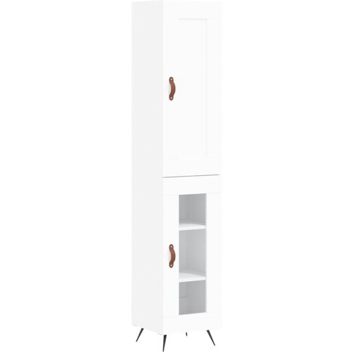 Maison Chic Visoka omara - Komoda - Predalnik bela 34,5x34x180 cm inženirski les, (21721313) Cene