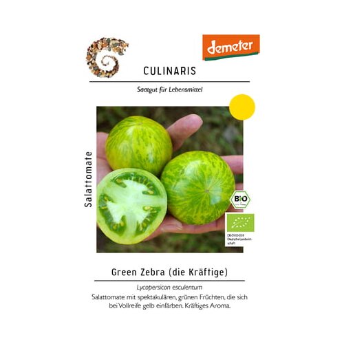 Culinaris Bio paradižnik Green Zebra Cene