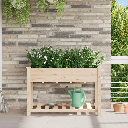vidaXL Posode in sadilniki Naravni les Les 115 x 59 x 76.5 cm Cene