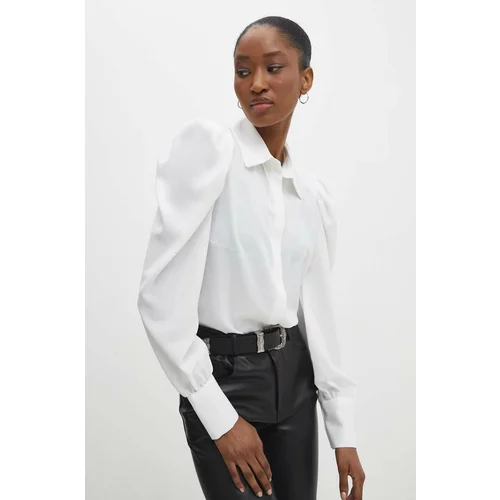 Answear Lab Košulja za žene, boja: bijela, regular, s klasičnim ovratnikom