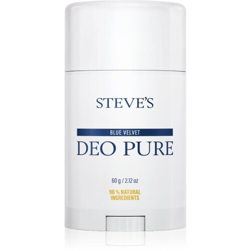 Steve&amp;#039;s DEO PURE Blue Velvet trdi deodorant brez aluminijevih soli 60 g Slike