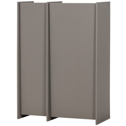 WOOOD Sivi ormarić u dekoru jasena 102x140x44 cm Brock &ndash; Cijene