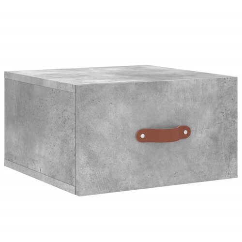 VidaXL Stenska nočna omarica betonsko siva 35x35x20 cm, (20809188) Slike