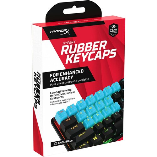 Hyperx keycaps - rubber keycaps - blue Cene
