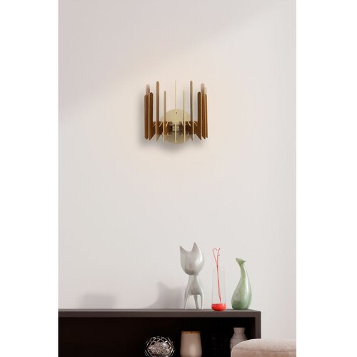 Opviq 207-ZK Walnut Wall Lamp Slike