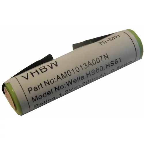 VHBW Baterija za Wella Contura HS60 / HS61, 700 mAh