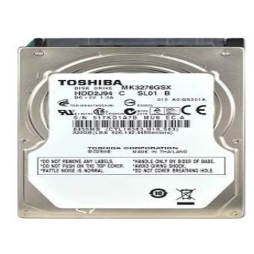 Toshiba HDD 2.5 320GB MK3276GSX 5400RPM 8MB SATA 9,5mm Slike