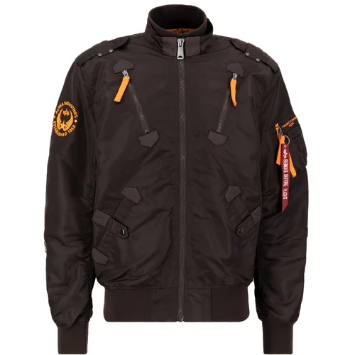 Alpha Industries Prehodna jakna 'Falcon II' rjava / oranžna