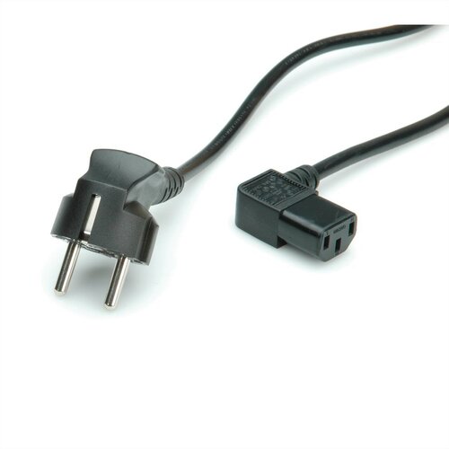 Secomp Napajalni kabel VALUE\, kotna vtičnica IEC\, črna\, 1\,8 m 19.99.1118 tok priklučni konektor črna 1.80 m, (20414966) Cene