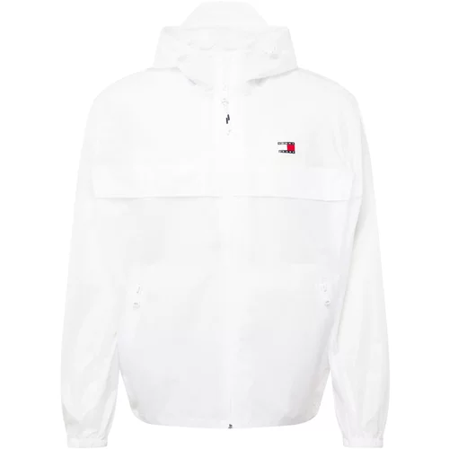 Tommy Jeans Prehodna jakna 'CHICAGO' mornarska / rdeča / bela