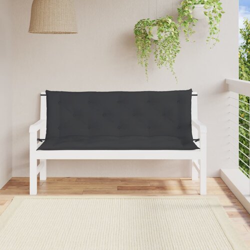 vidaXL Jastuci za vrtnu klupu 2 kom crno 150x50x7 cm tkanine Oxford Cijene