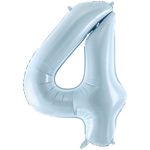 PARTY DECO balon iz folije številka ''4'', 72cm, svetlo moder Cene