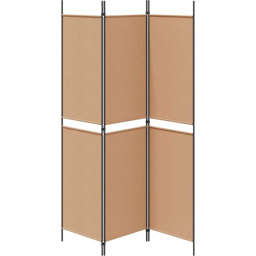  3-panelni pregradni zid Bež 150 x 200 cm Tkanina - Bež 150 x 200 cm Slike