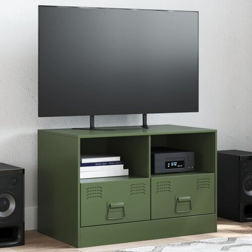 vidaXL TV ormarić maslinasti 67 x 39 x 44 cm čelični Cijene