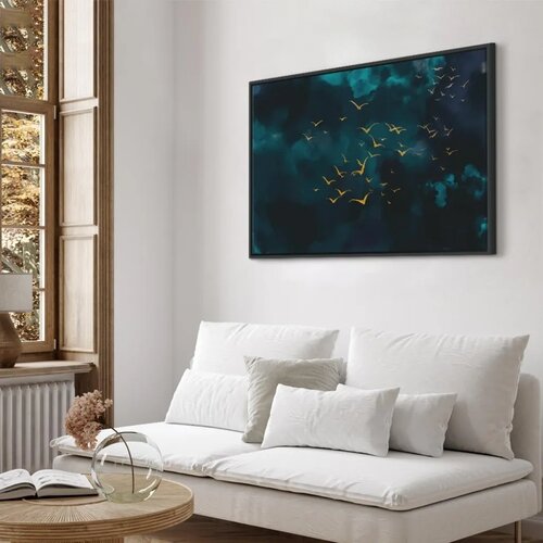  Slika - Sky Before the Storm (1 Part) Wide 120x80 U crnom drvenom okviru Slike