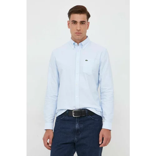 Lacoste Pamučna košulja za muškarce, regular, s button-down ovratnikom