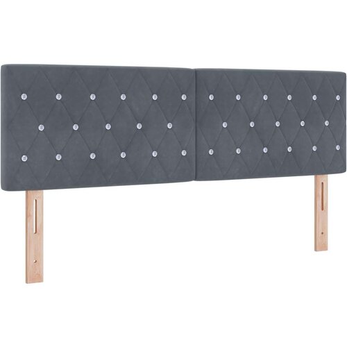 VidaXL box spring krevet s madracem tamno siva 140x190 cm bar&amp;scaron;un Slike