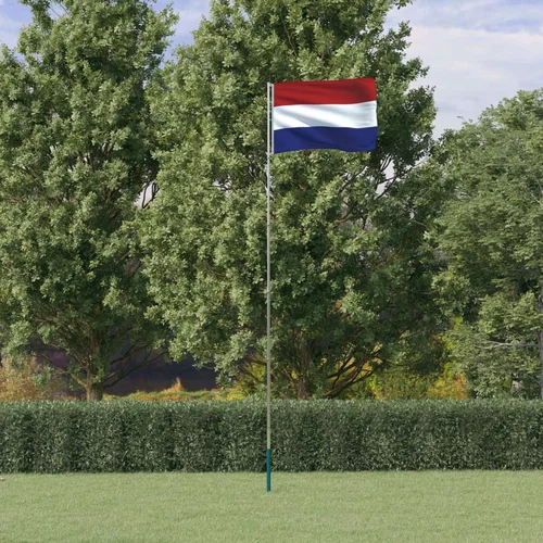 vidaXL Nizozemska zastava i jarbol 5 55 m aluminijski
