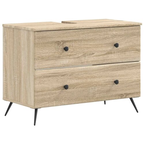  Kupaonski ormarić za sudoper BREDA Hrast sonoma 82 x 41 x 59 cm - Hrast sonoma Slike