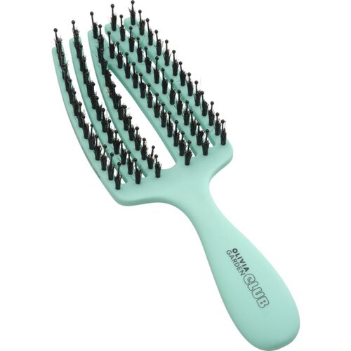 Olivia Garden Club The Nomad Detangling&amp;amp;Shine Fingerbrush​ ravna četka za kosu Mint 1 kom Slike
