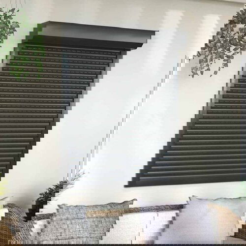 vidaXL rolete iz aluminija 100x130 cm antracit Cene