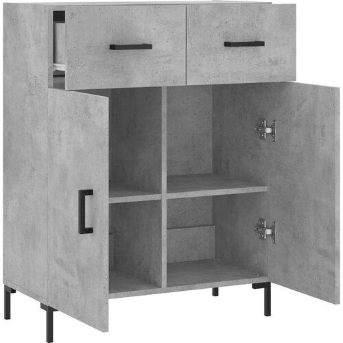  Komoda siva boja betona 69,5x34x90 cm od konstruiranog drva Slike
