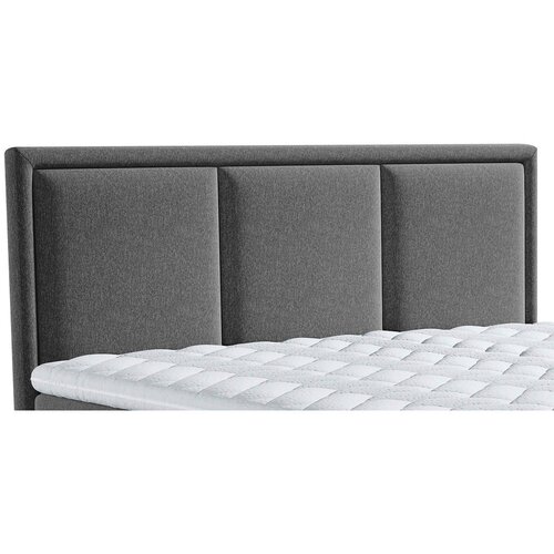 MID.YOU POSTELJA BOXSPRING 180 cm x 220 cm , tekstil antracit Slike