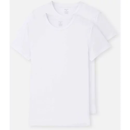 Dagi White D5120 Compact O-Neck T-Shirt 2-Pack