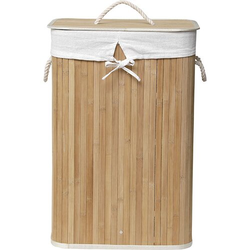 Tendance korpa za VE&amp;Scaron; sa PLATNENOM VREĆOM 30X40X60CM BAMBUS Bela 8709195 Slike