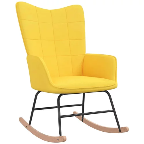  Stolica za ljuljanje od tkanine boja senfa