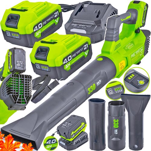  Set 21v akumulatorski puhač lišća 2x4ah puhač do 330 km/h agreno Cijene