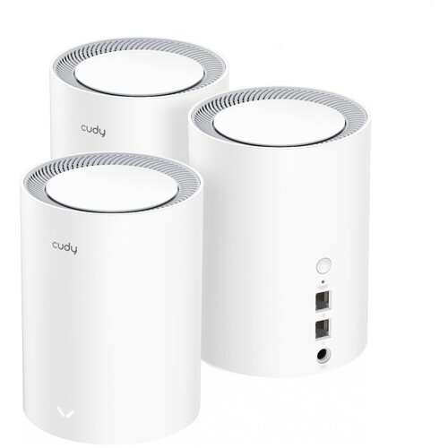 Cudy M1800 3-pack Dual-band (2.4 GHz /5 GHz) Wi-Fi 6 (802.11ax) White 1 Internal Cijene