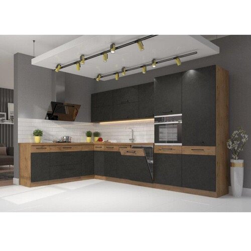  Kotni kuhinjski blok PARIZ 210 x 350 cm - brez pulta Cene