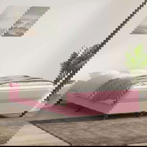 Box Spring postelja brez vzmetnico Pink 120x220 cm Velvet, (21791443) Cene