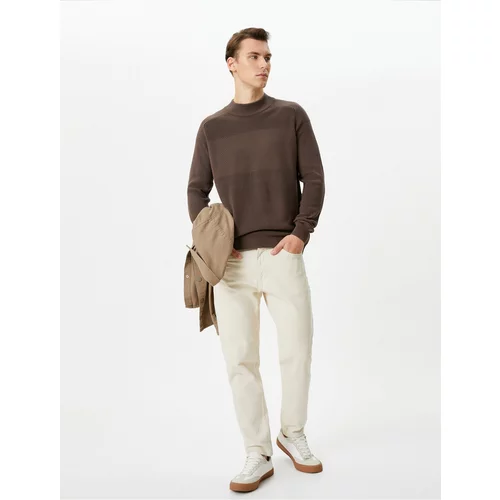 Koton Half Turtleneck Sweater Knitwear Slim Fit Textured